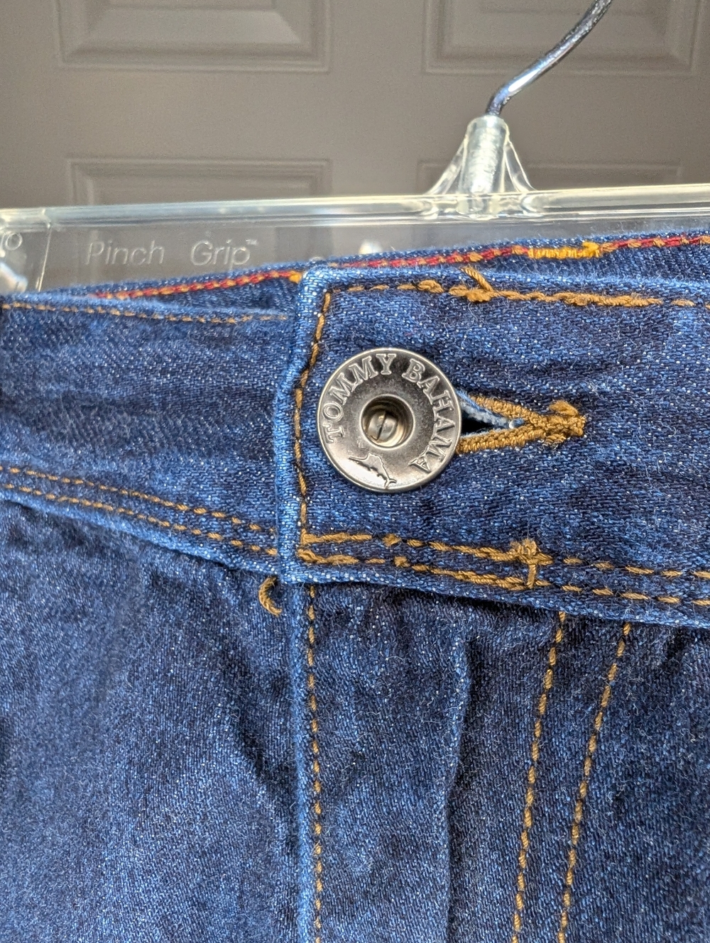 Tommy Bahama Cayman Island Relaxed Fit Jeans Men's 38x32 Dark Wash Button & Zip - Picture 5 of 11